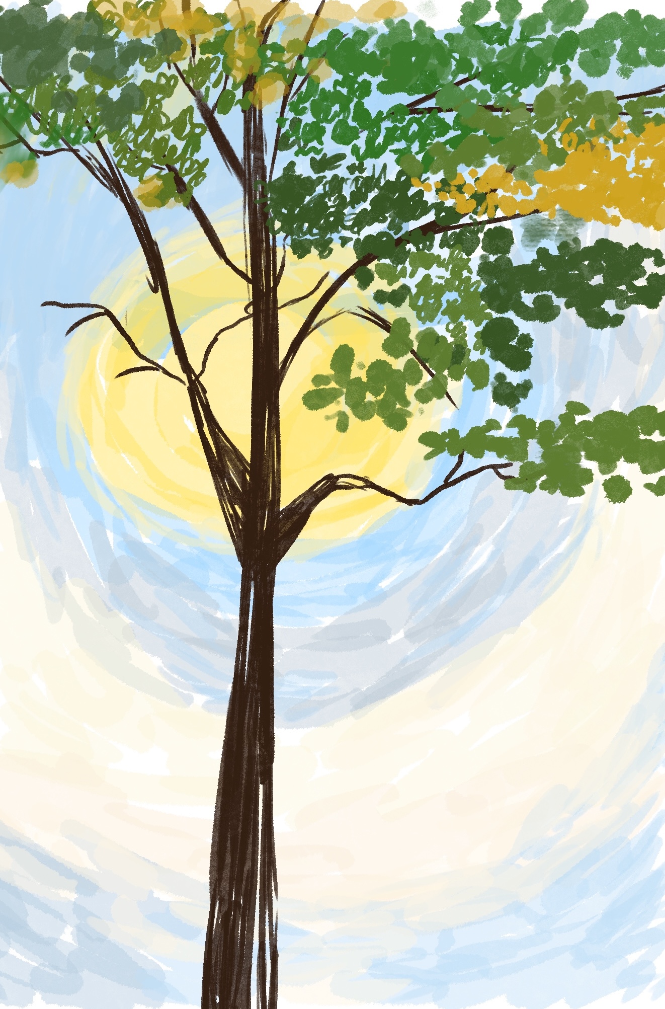 Decorative postcard